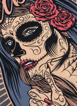 Ženska majica kratkih rukava Denim Washed Santa Muerte