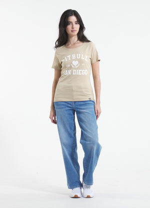 Women's T-Shirt LOVE PB - Sand