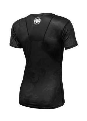 Women's T-Shirt Mesh Performance Pro plus Net All Black Camo Boxing