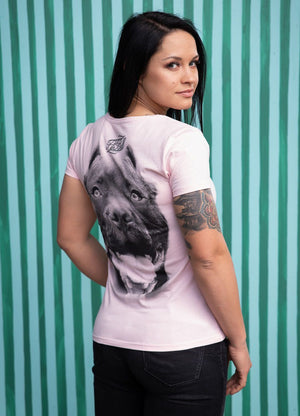 Women T-shirt Pitbull IR