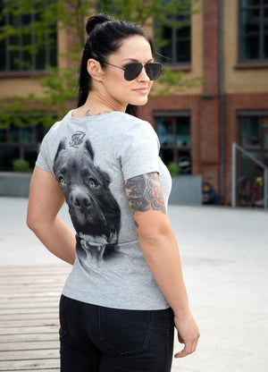 Women T-shirt Pitbull IR