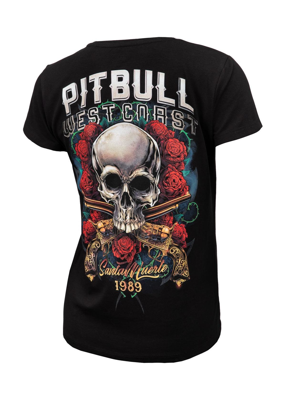 Women T-shirt Slim Fit Lycra Santa Muerte
