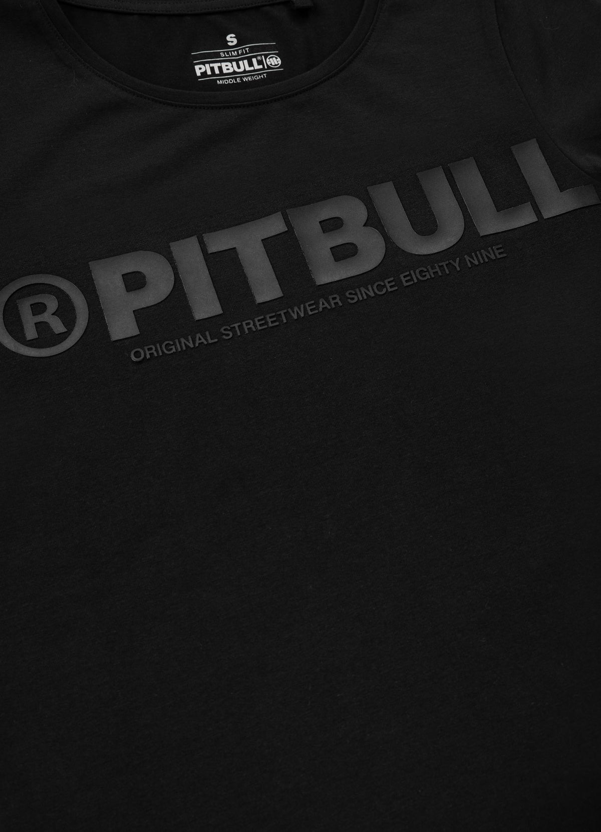 Women's T-Shirt Slim Fit Pitbull R - Black