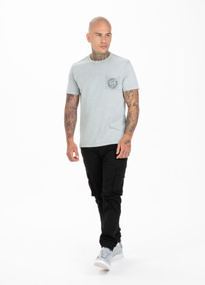 T-Shirt Denim Washed Circle Dog Pocket