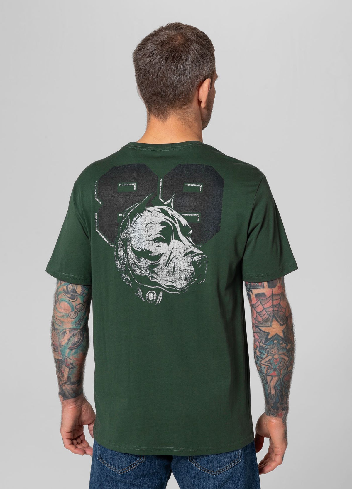 Men's T-Shirt DOG 89 - Dark green