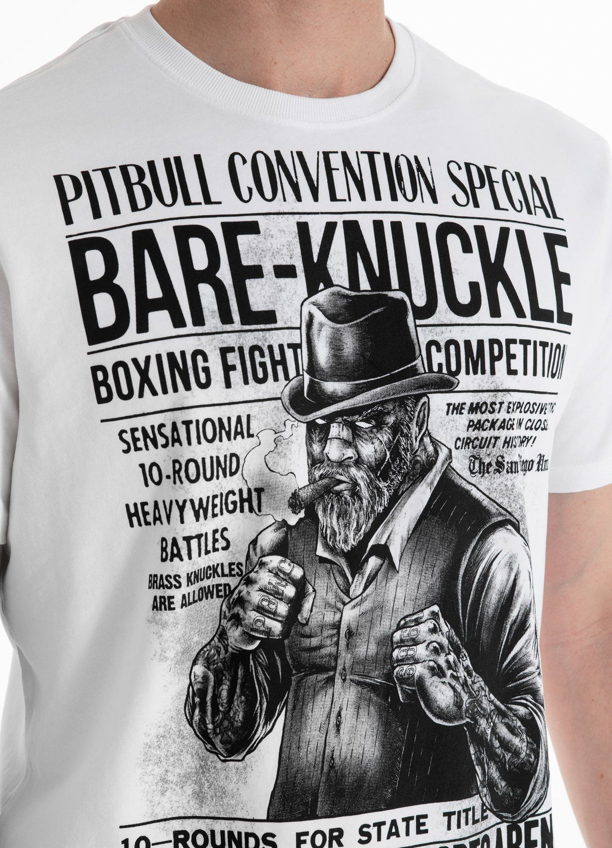 T-shirt Garment Washed Bare-Knuckle