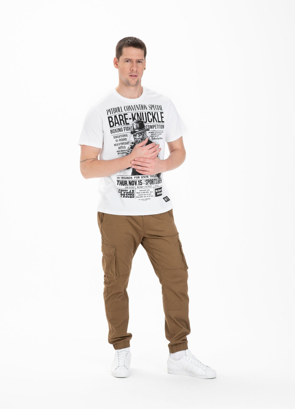 T-shirt Garment Washed Bare-Knuckle