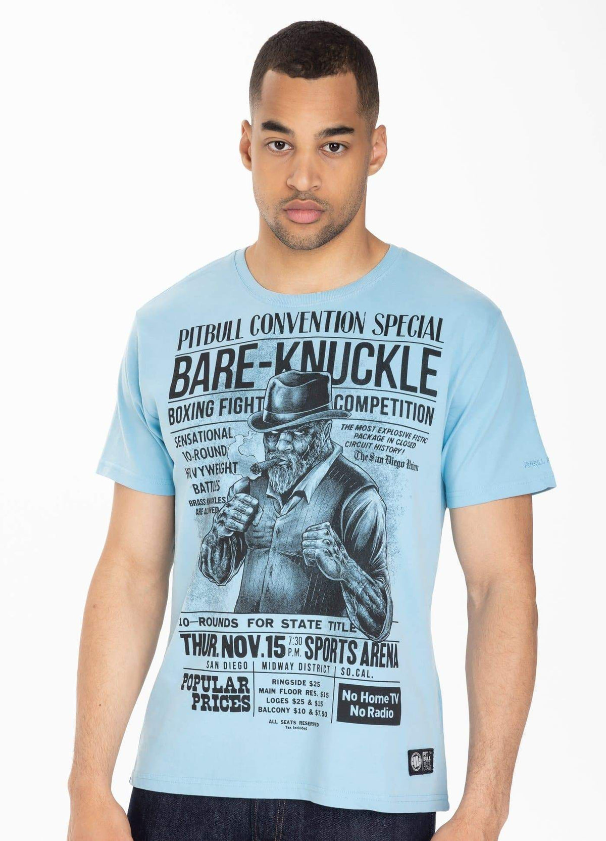 T-shirt Garment Washed Bare-Knuckle