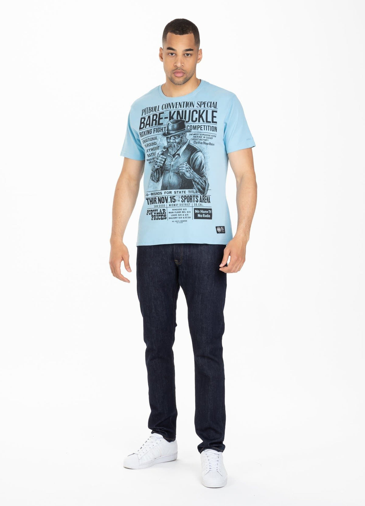 T-shirt Garment Washed Bare-Knuckle