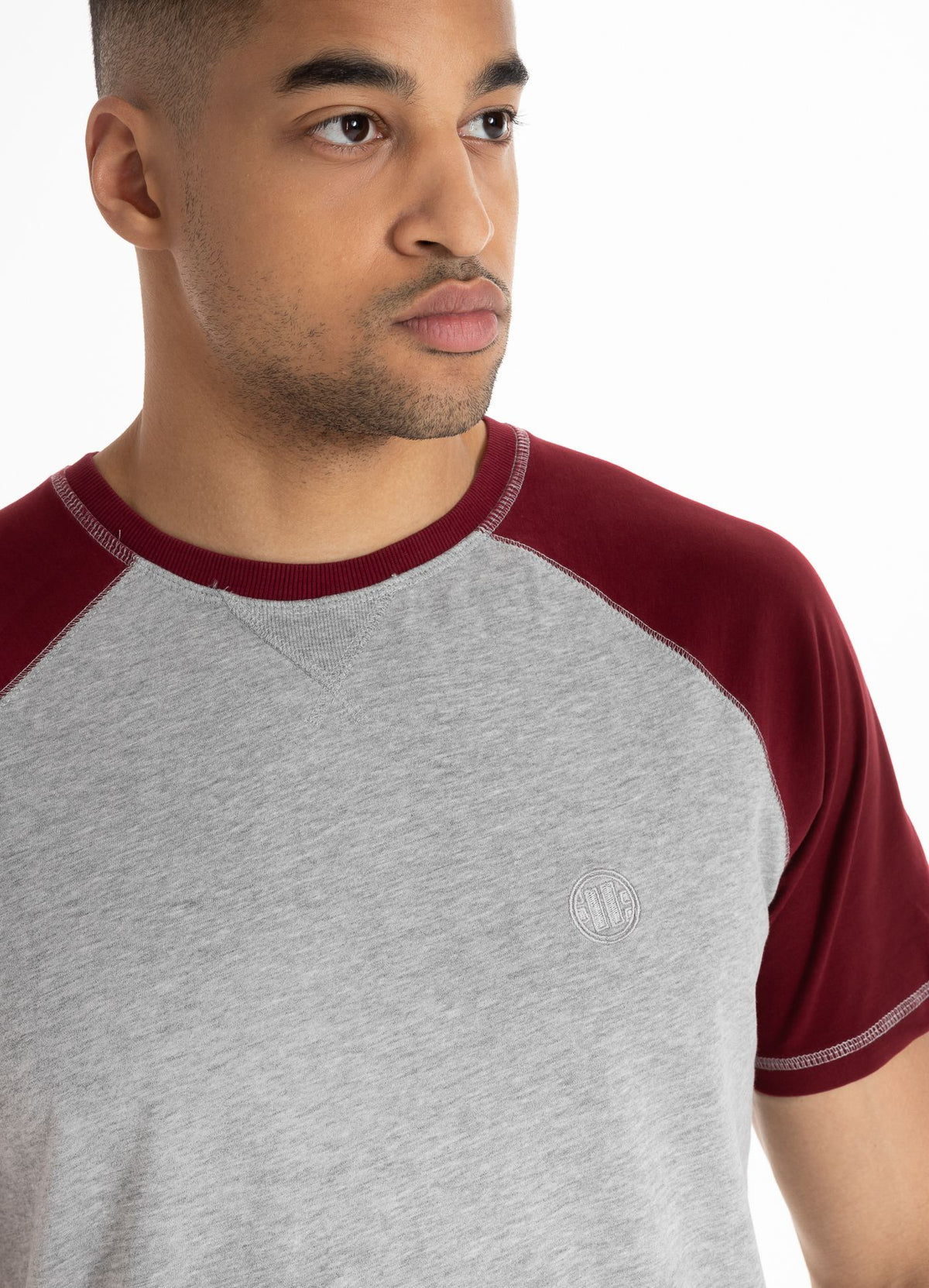 T-Shirt Garment Washed Raglan Small Logo