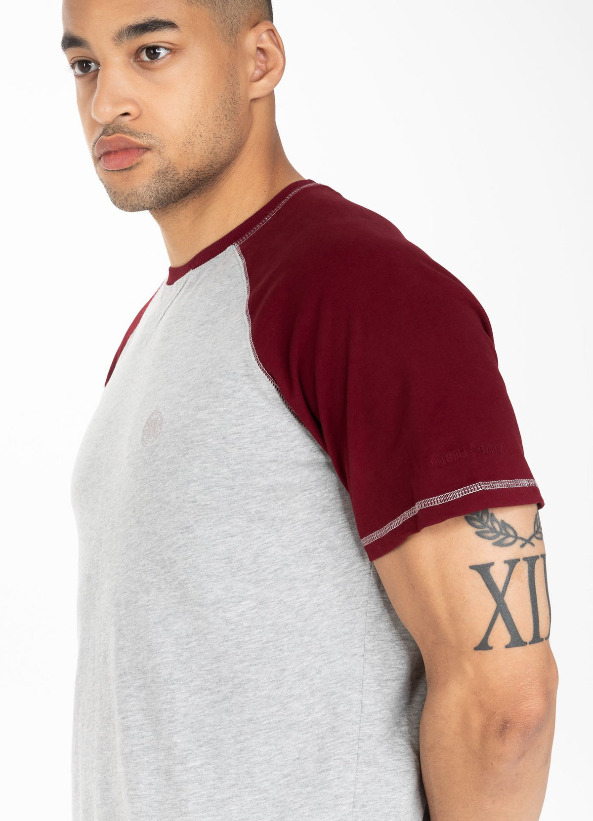 T-Shirt Garment Washed Raglan Small Logo