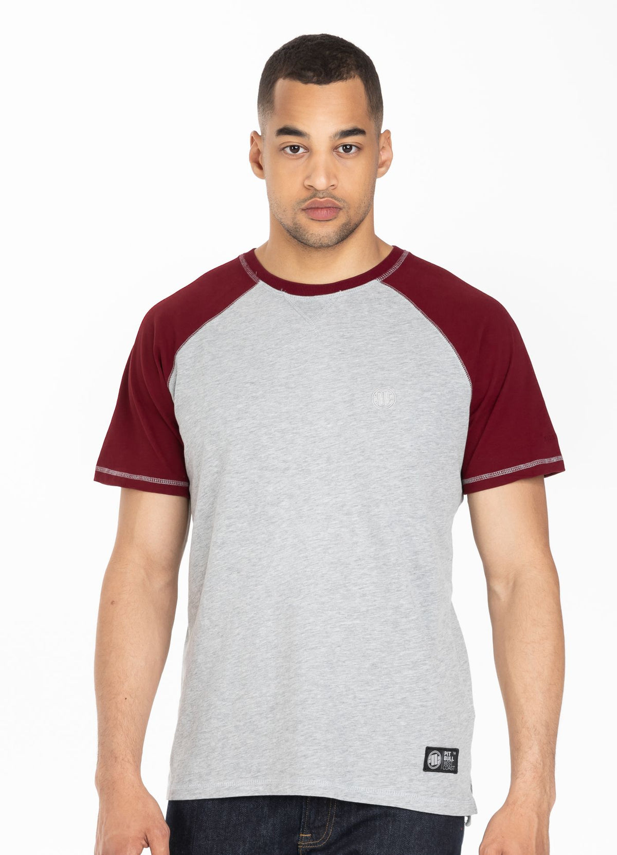 T-Shirt Garment Washed Raglan Small Logo