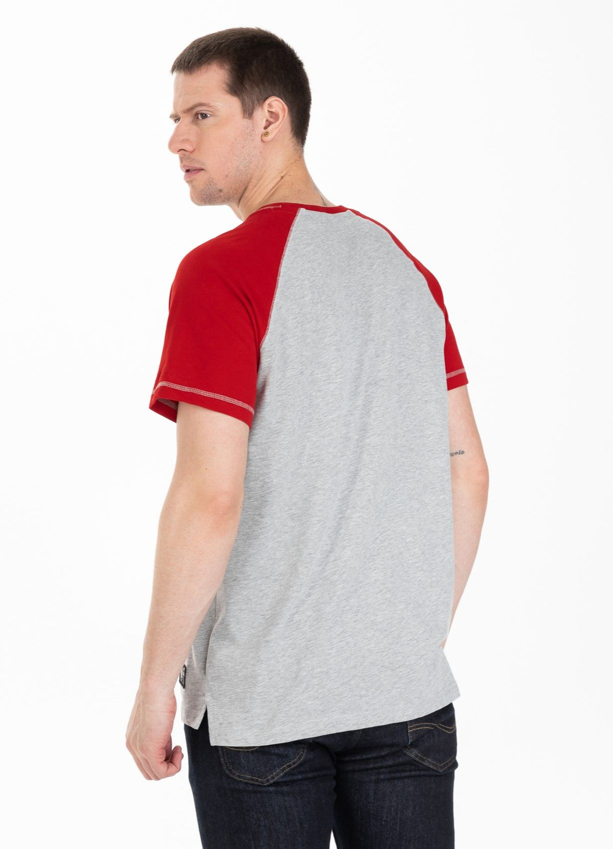 T-Shirt Garment Washed Raglan Small Logo