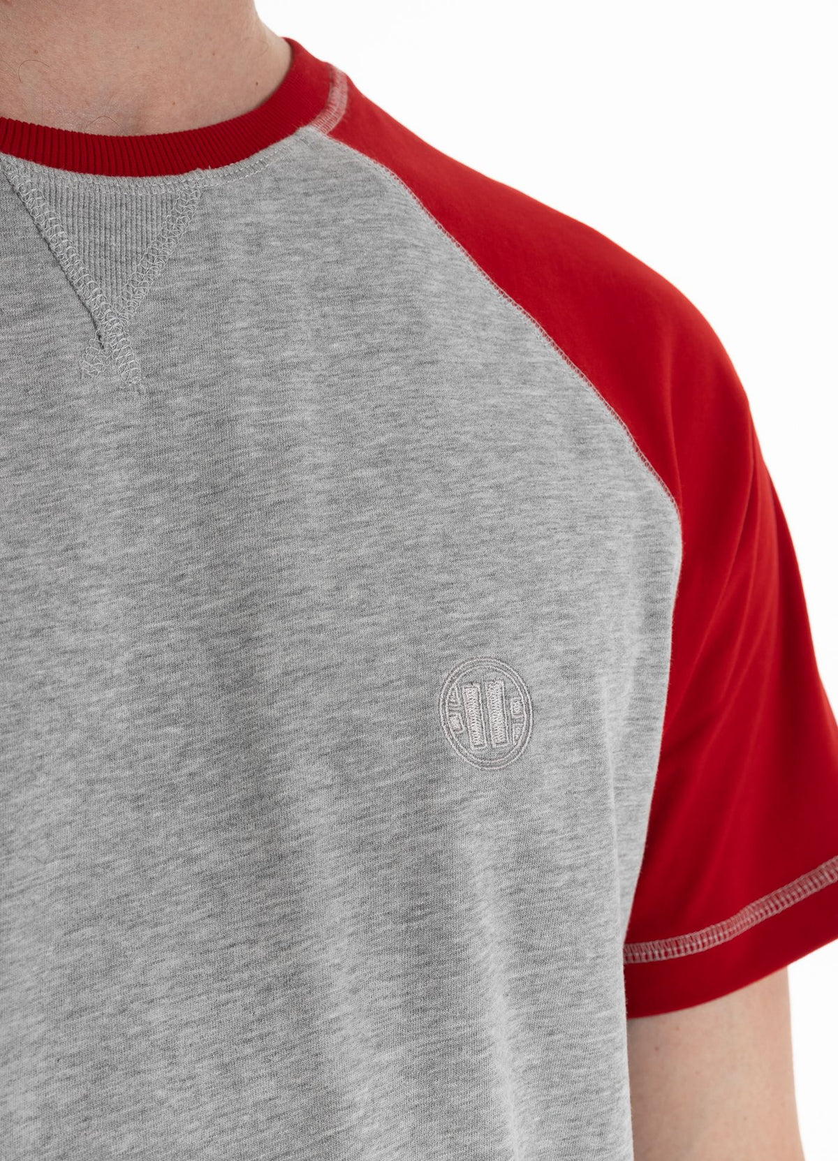 T-Shirt Garment Washed Raglan Small Logo