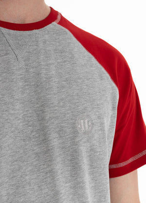 T-Shirt Garment Washed Raglan Small Logo