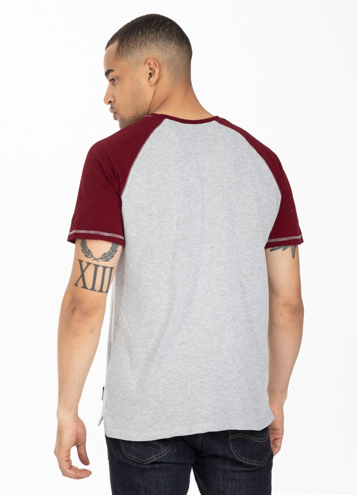 T-Shirt Garment Washed Raglan Small Logo