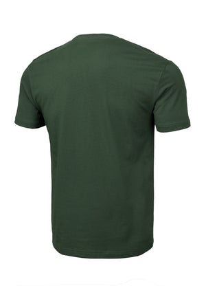 Men's T-Shirt Garment Washed USA CAL - Dark green