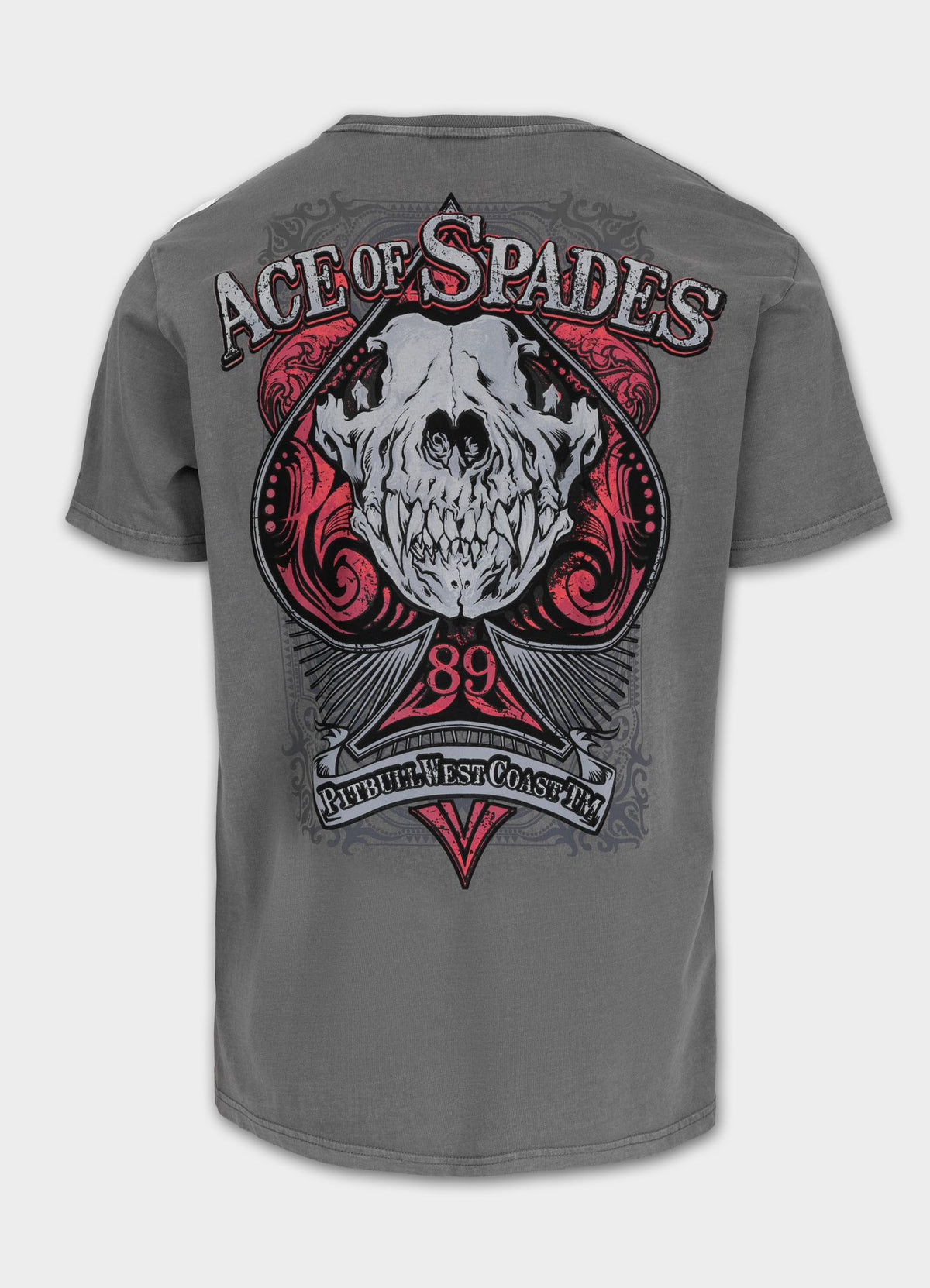 Men's T-Shirt Denim Washed ACE OF SPADES II - Gray