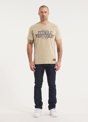 Men's T-Shirt Denim Washed ACE OF SPADES II - Sand