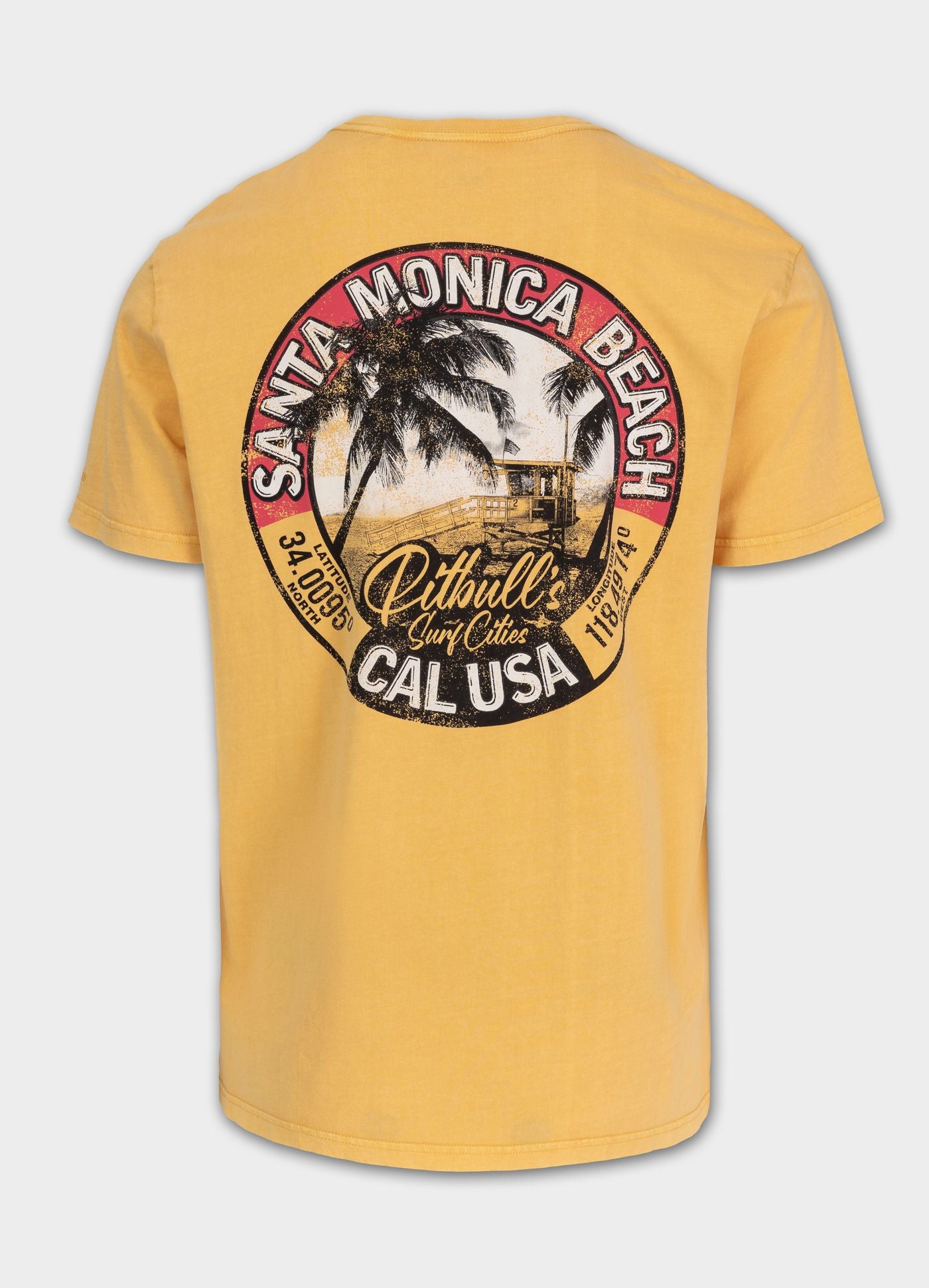 Men's T-Shirt Denim Washed OCEANSIDE - Yellow