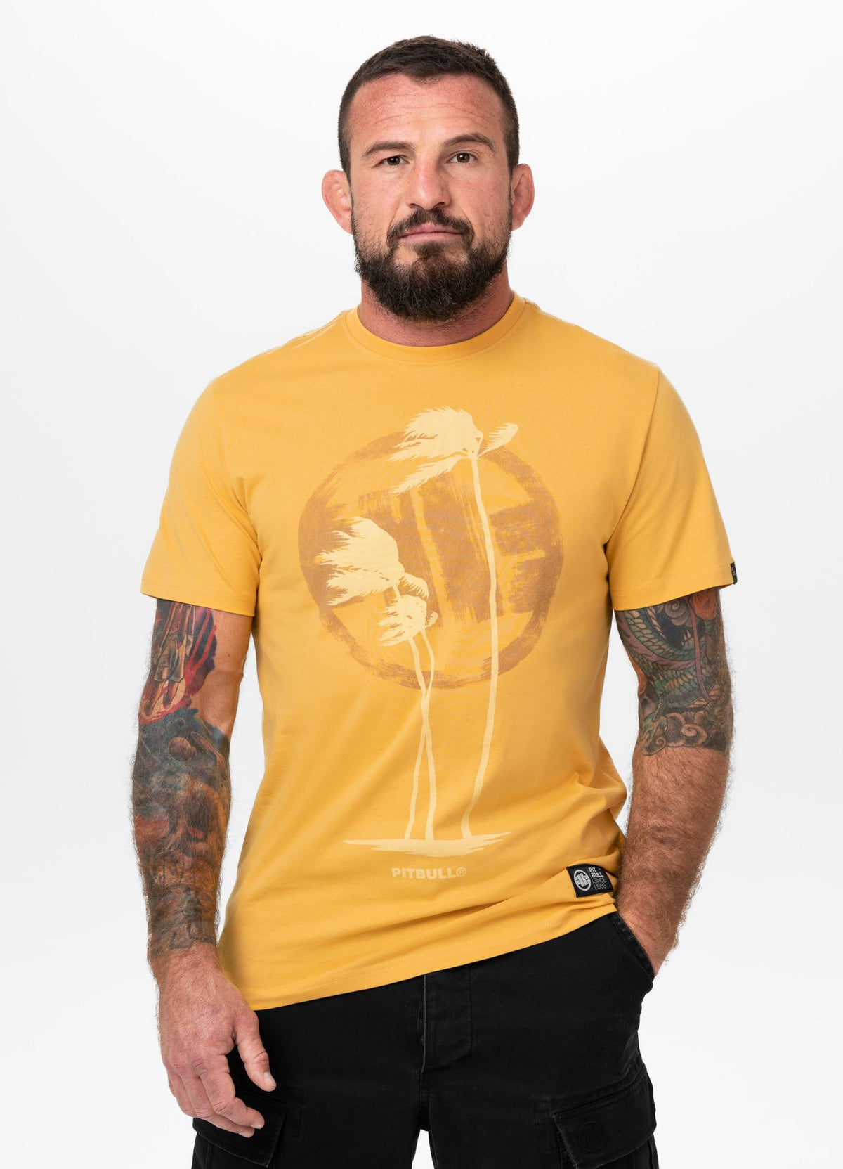 Muška majica kratkih rukava PALMS - Žuta