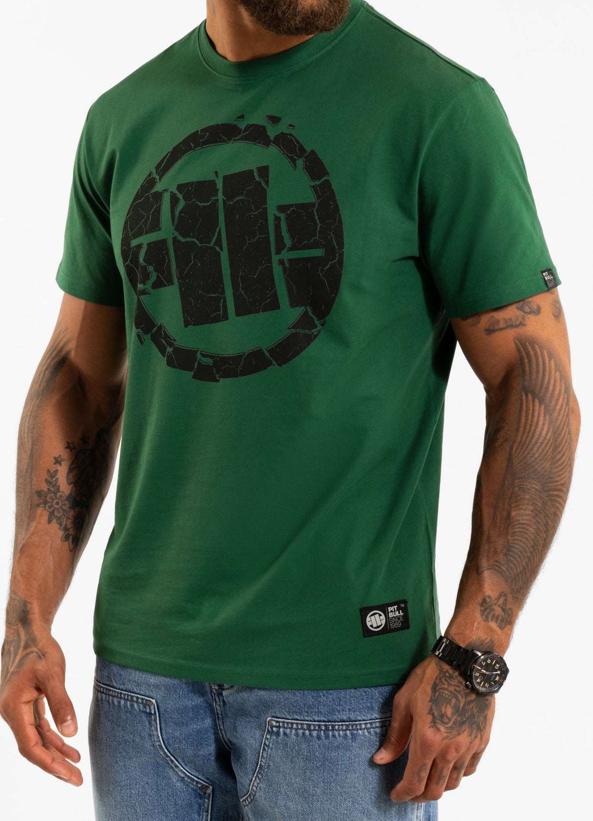 Men's T-Shirt SCRATCH - Leaf green