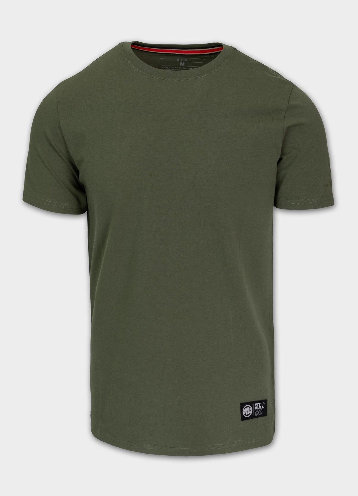 Muška majica kratkih rukava Slim Fit BEZ LOGOA - Maslina