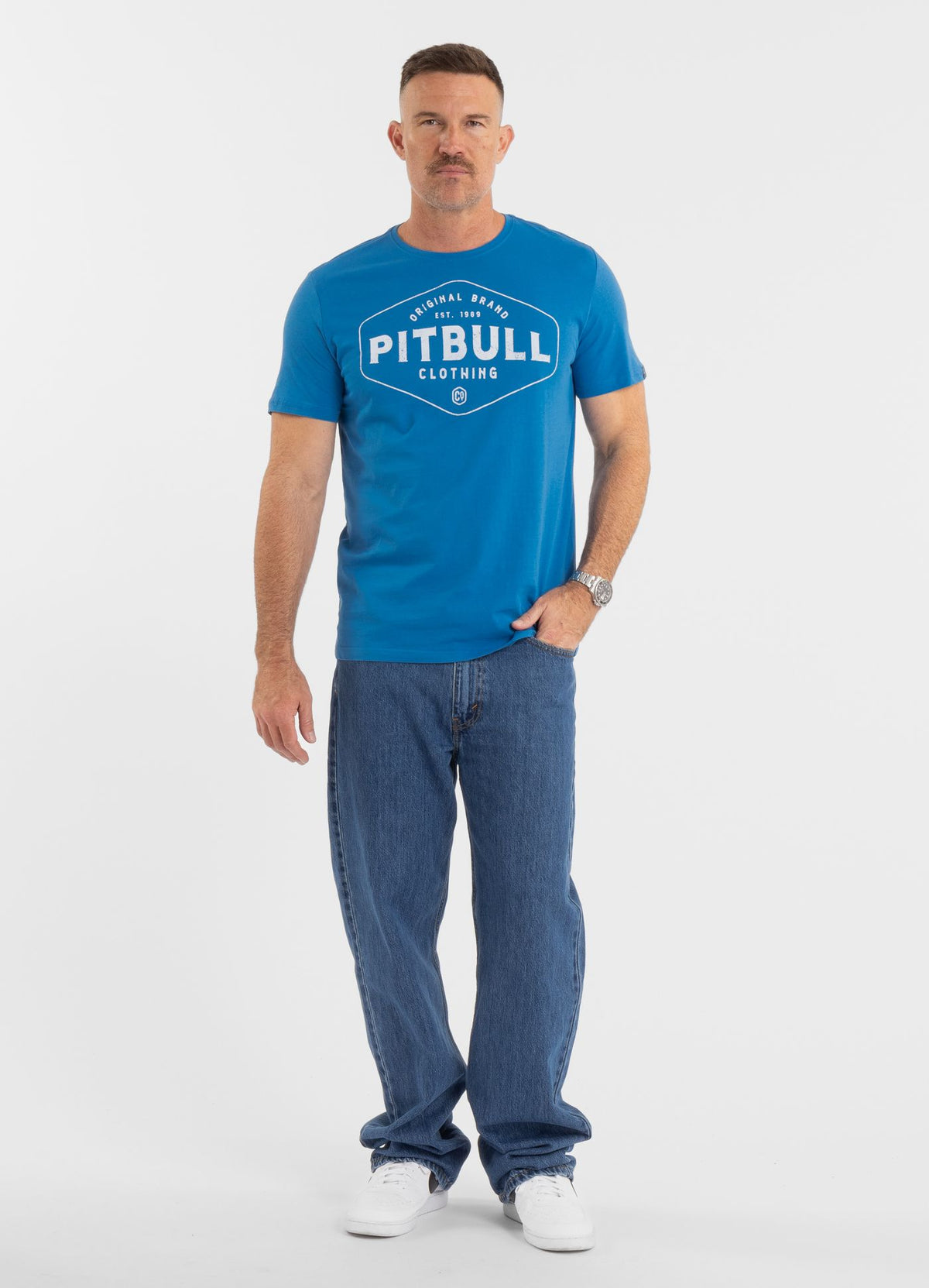 Men's T-Shirt Ultra Light PITBULL CO. - Royal blue