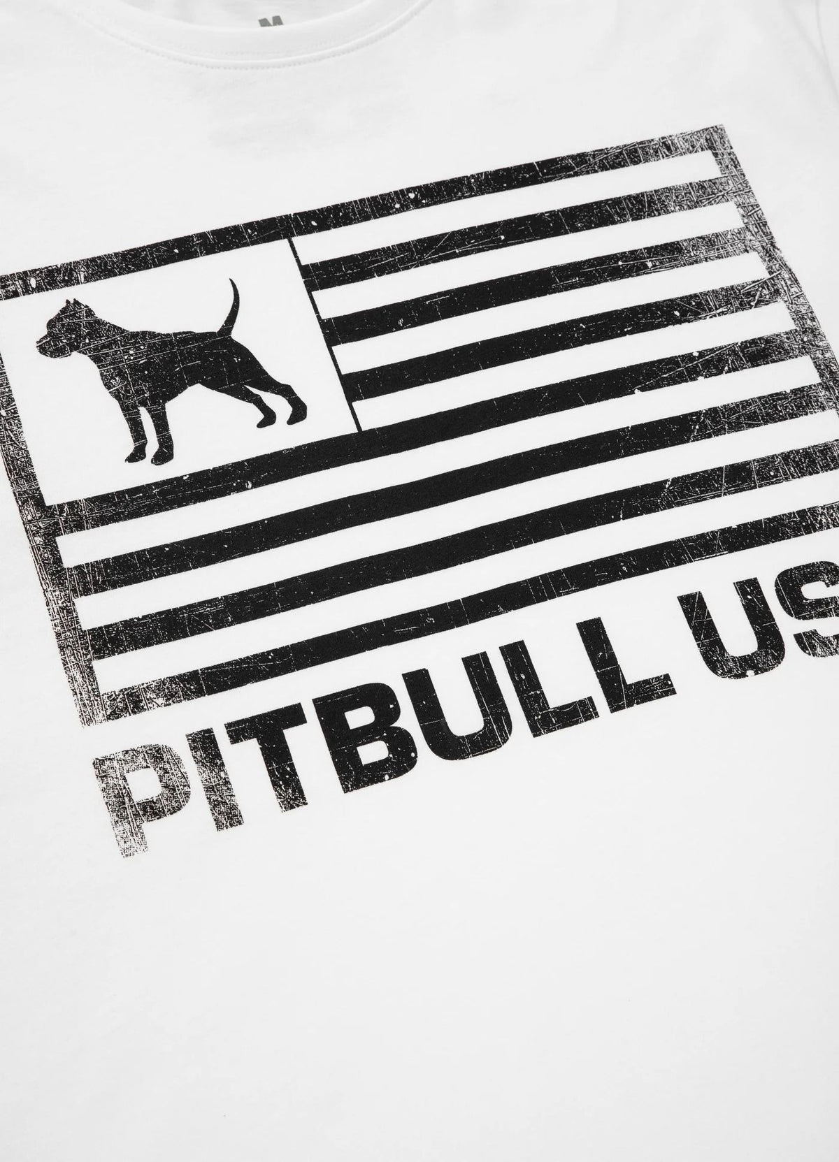 PITBULL USA Lagana bijela majica