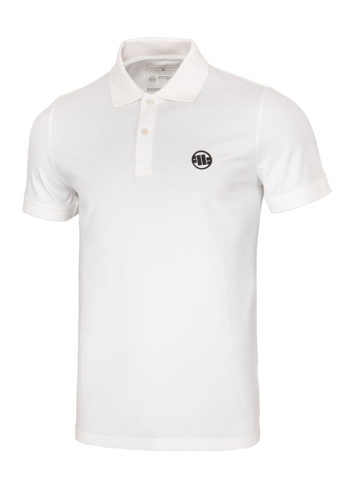 Muška polo majica Jersey Slim Fit Small Logo - prljavo bijela