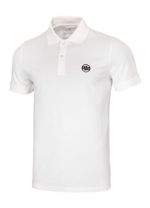 Muška polo majica Jersey Slim Fit Small Logo - prljavo bijela