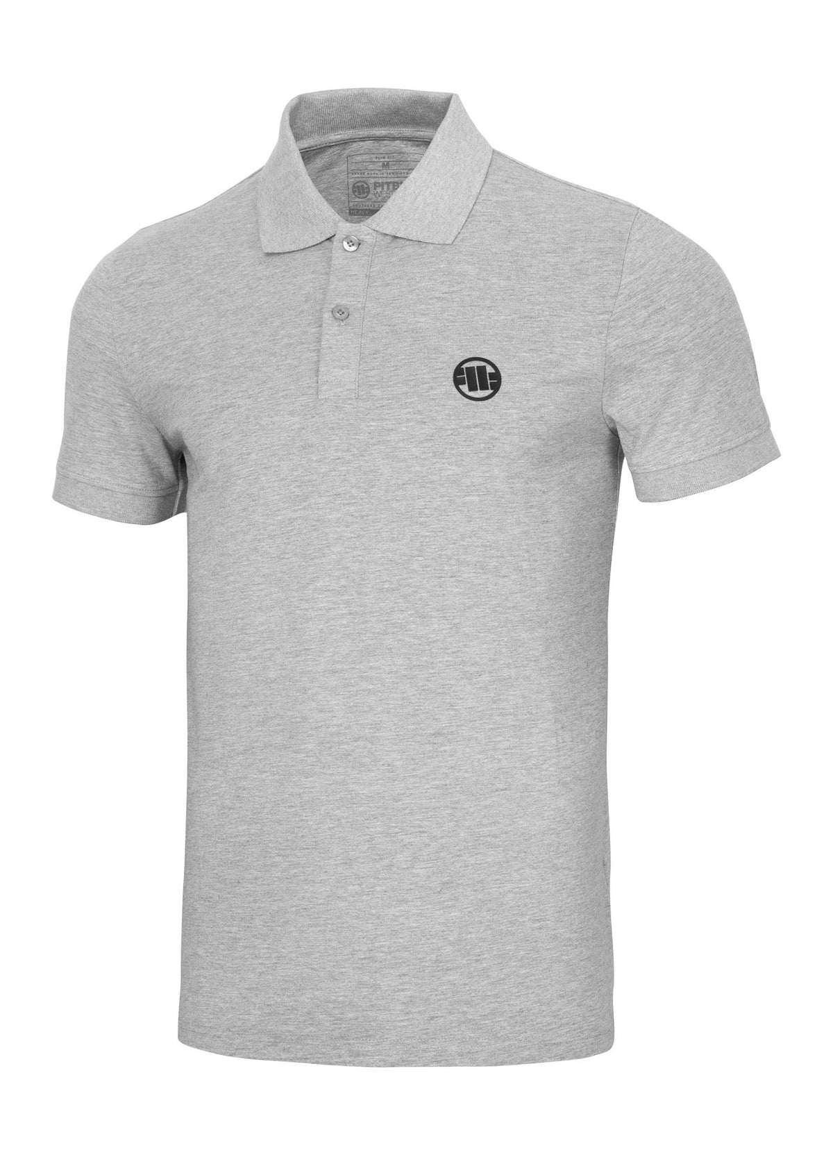 Muška polo majica Jersey Slim Fit Small Logo - sivi melange