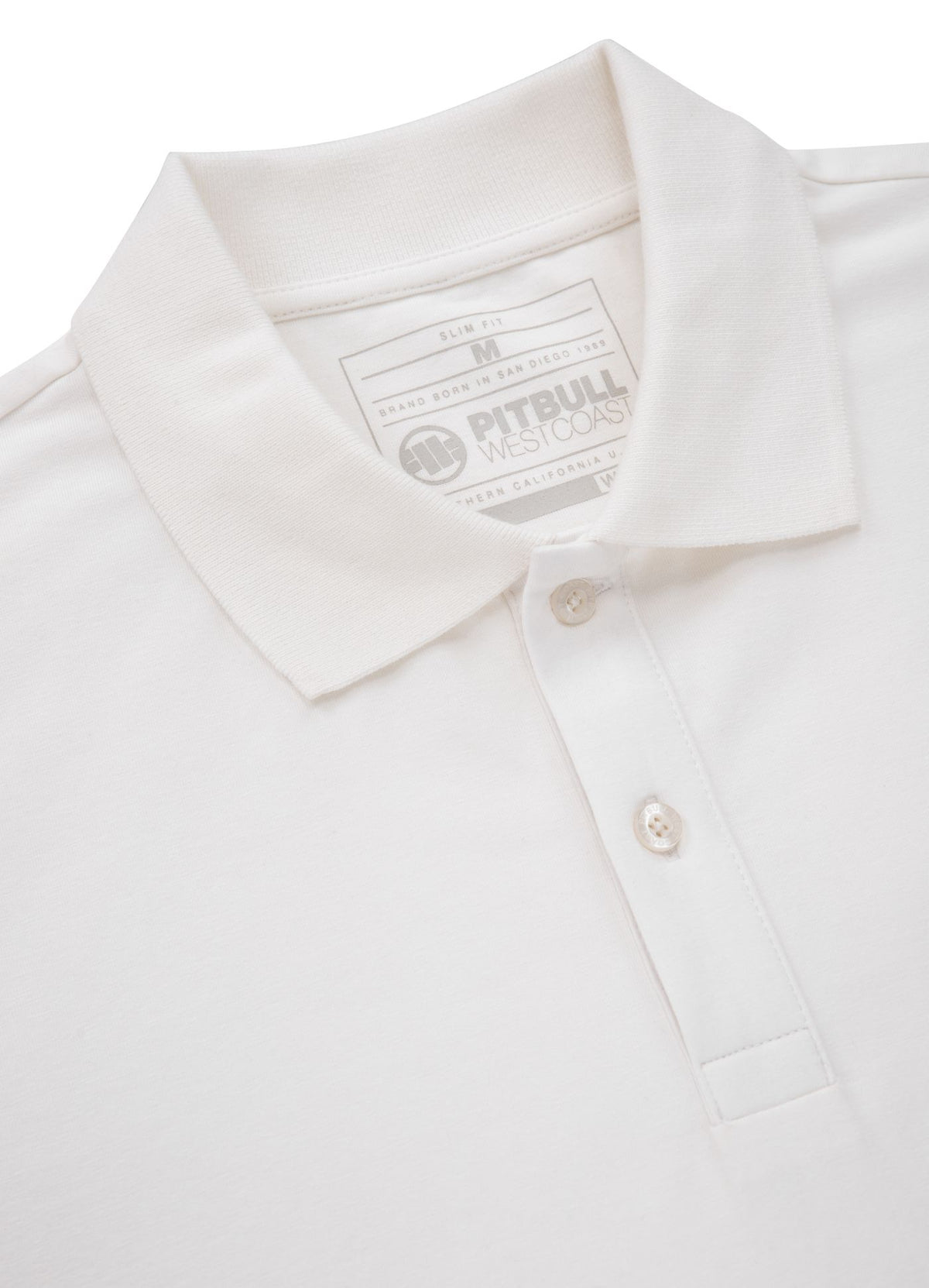 Muška polo majica Jersey Slim Fit Small Logo - prljavo bijela