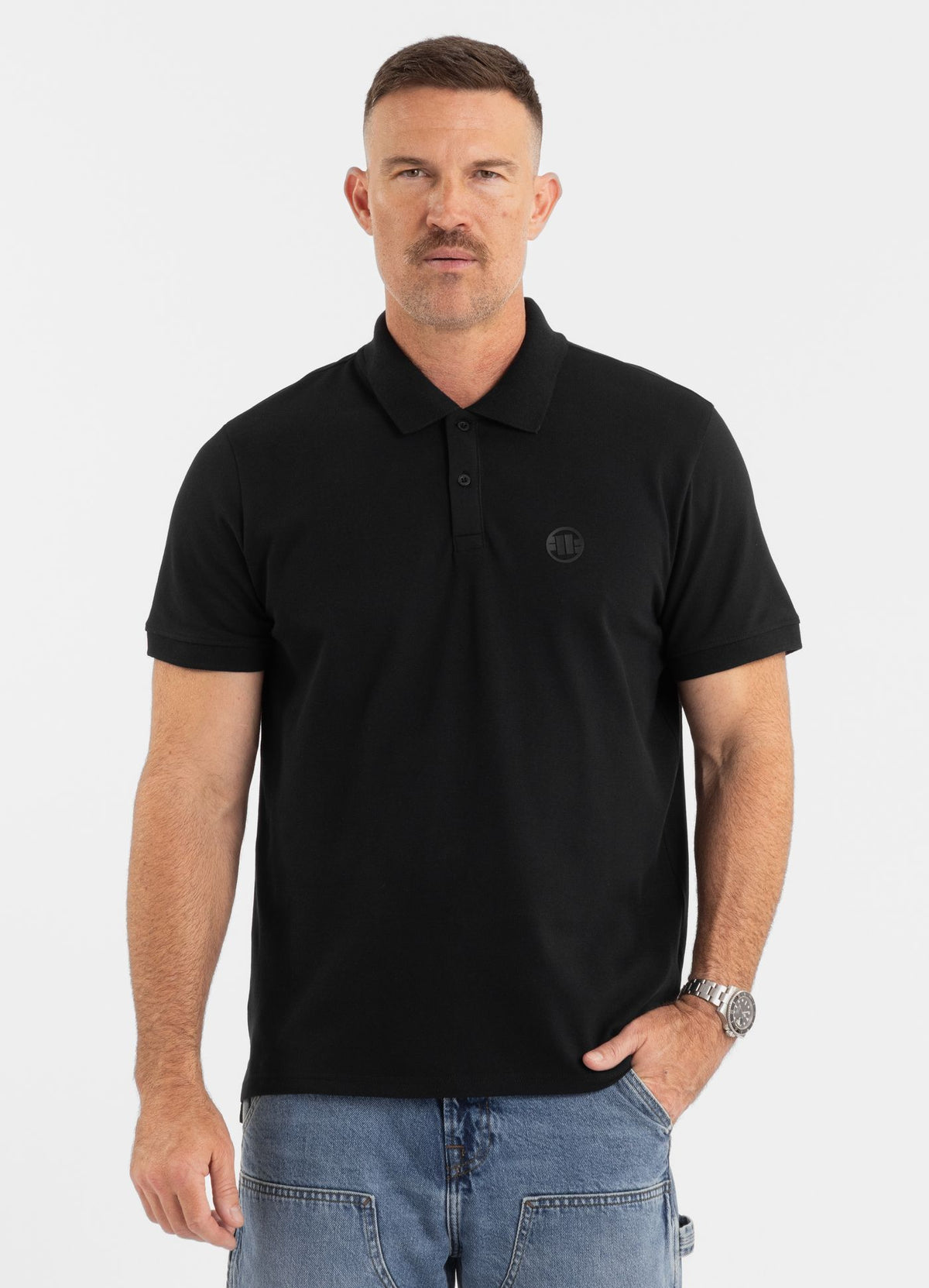 Muška polo majica Pique Regular - crna