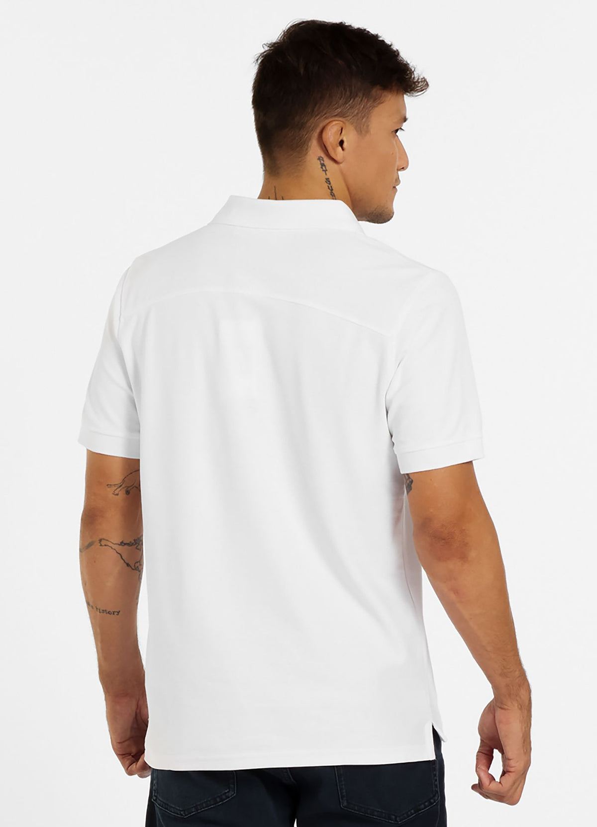 Men's Polo shirt Pique Rockey - White