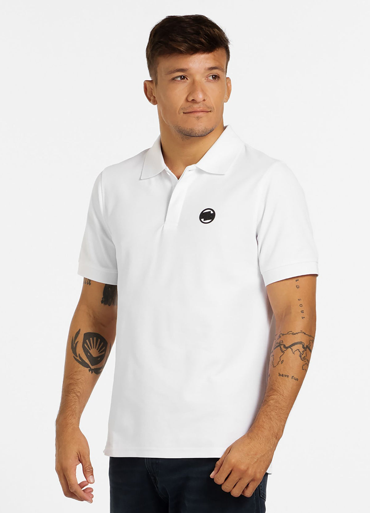 Men's Polo shirt Pique Rockey - White