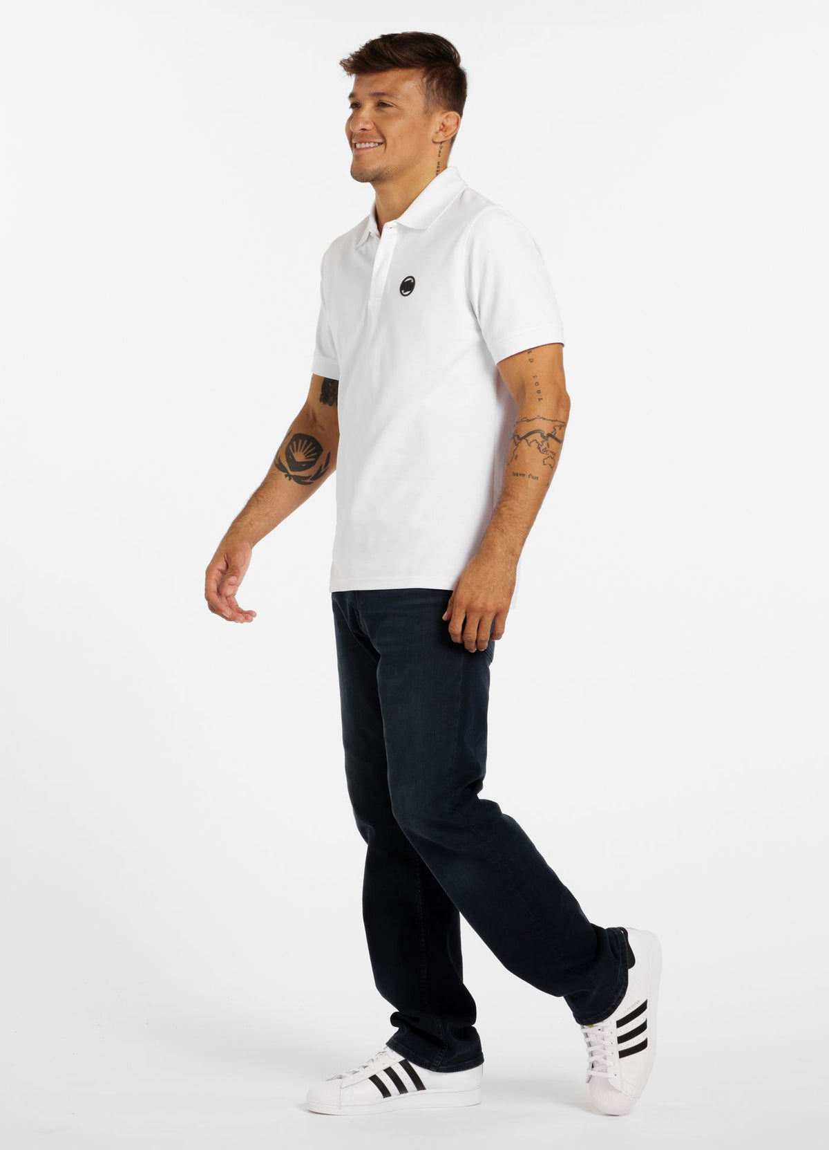 Men's Polo shirt Pique Rockey - White