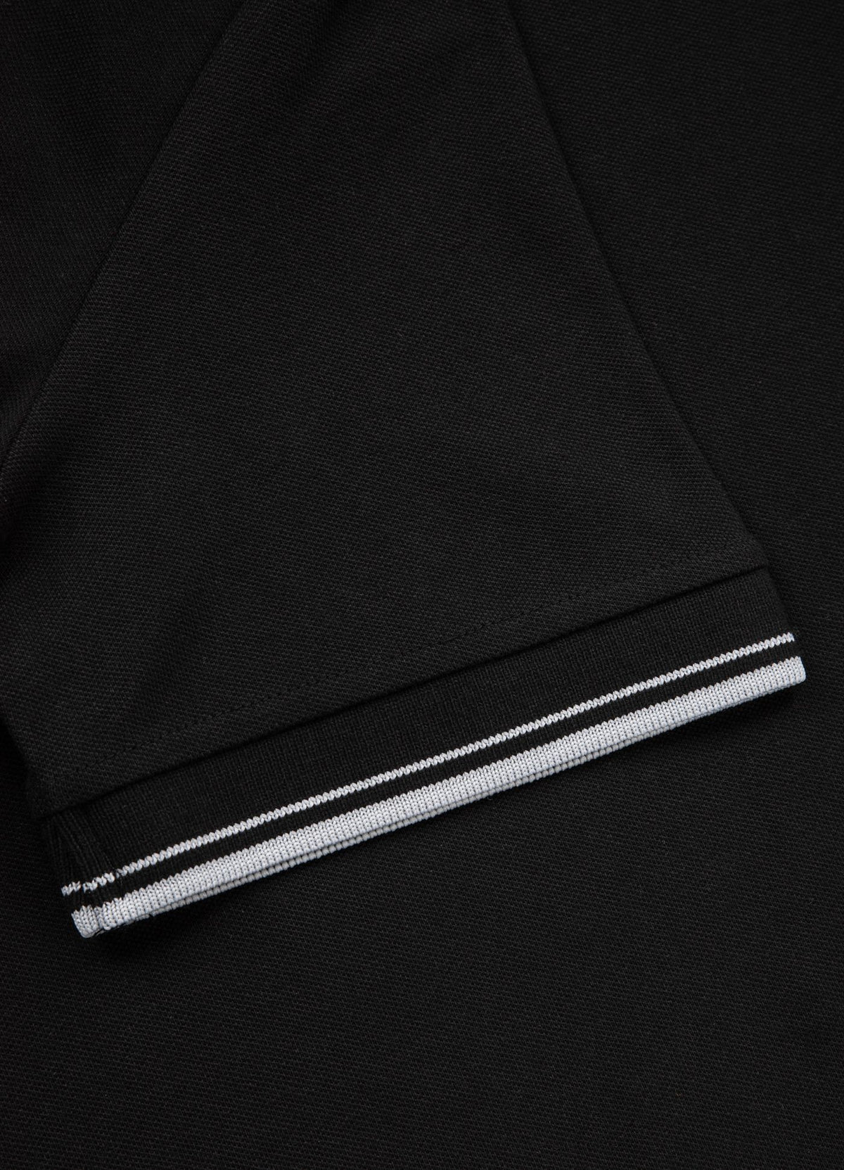 Muška polo majica Pique Stripes Regular - crna