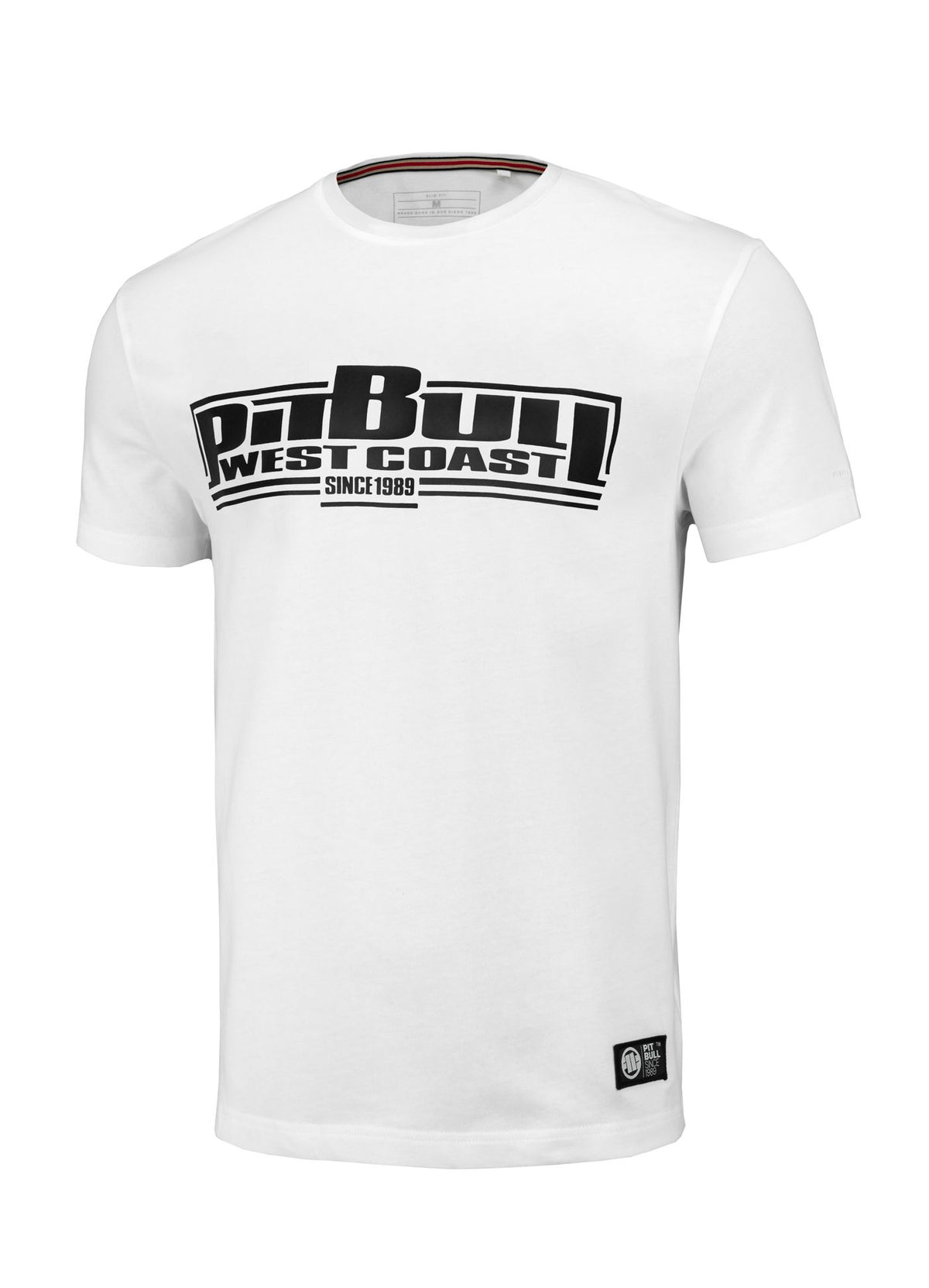 Muška majica kratkih rukava Slim Fit Classic Boxing - bijela