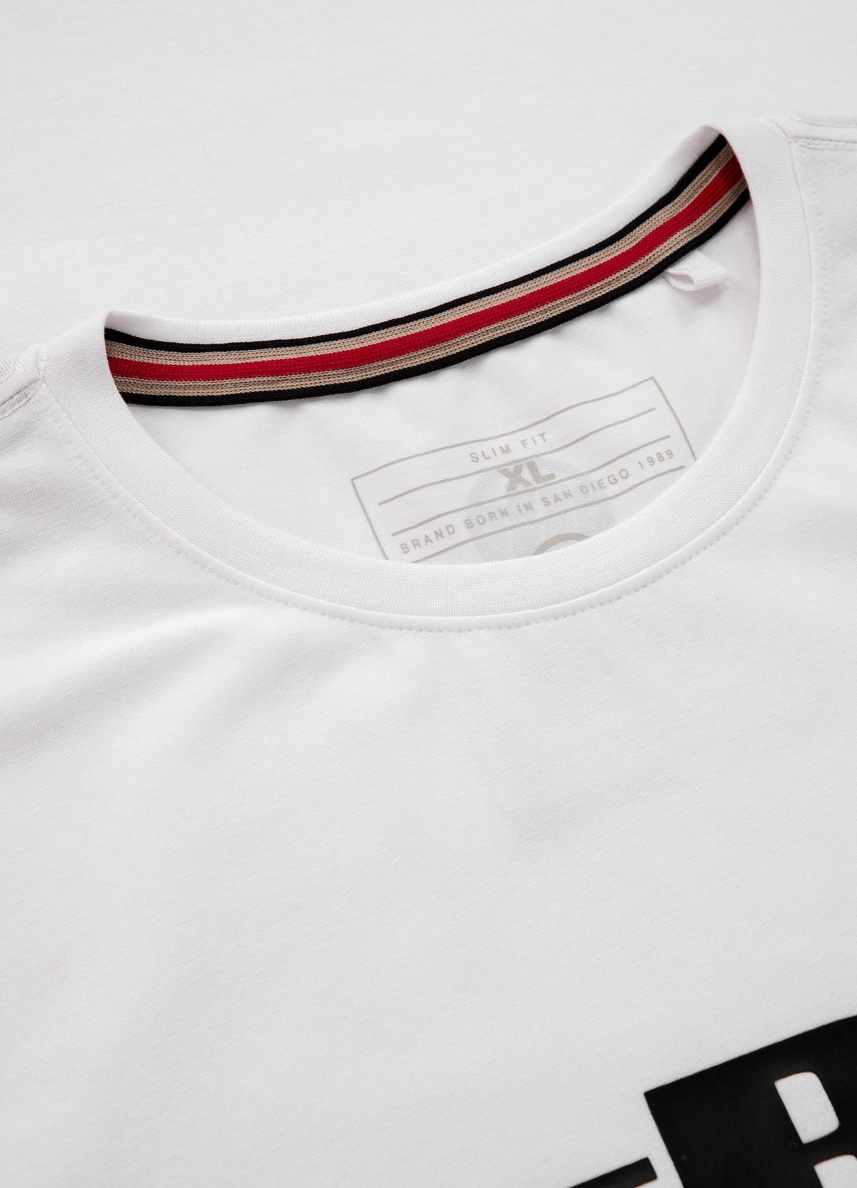 Muška majica kratkih rukava Slim Fit Classic Boxing - bijela