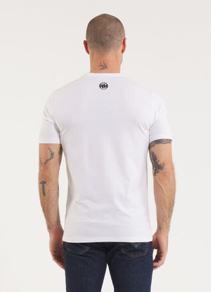 Muška majica kratkih rukava Slim Fit Classic Boxing - bijela