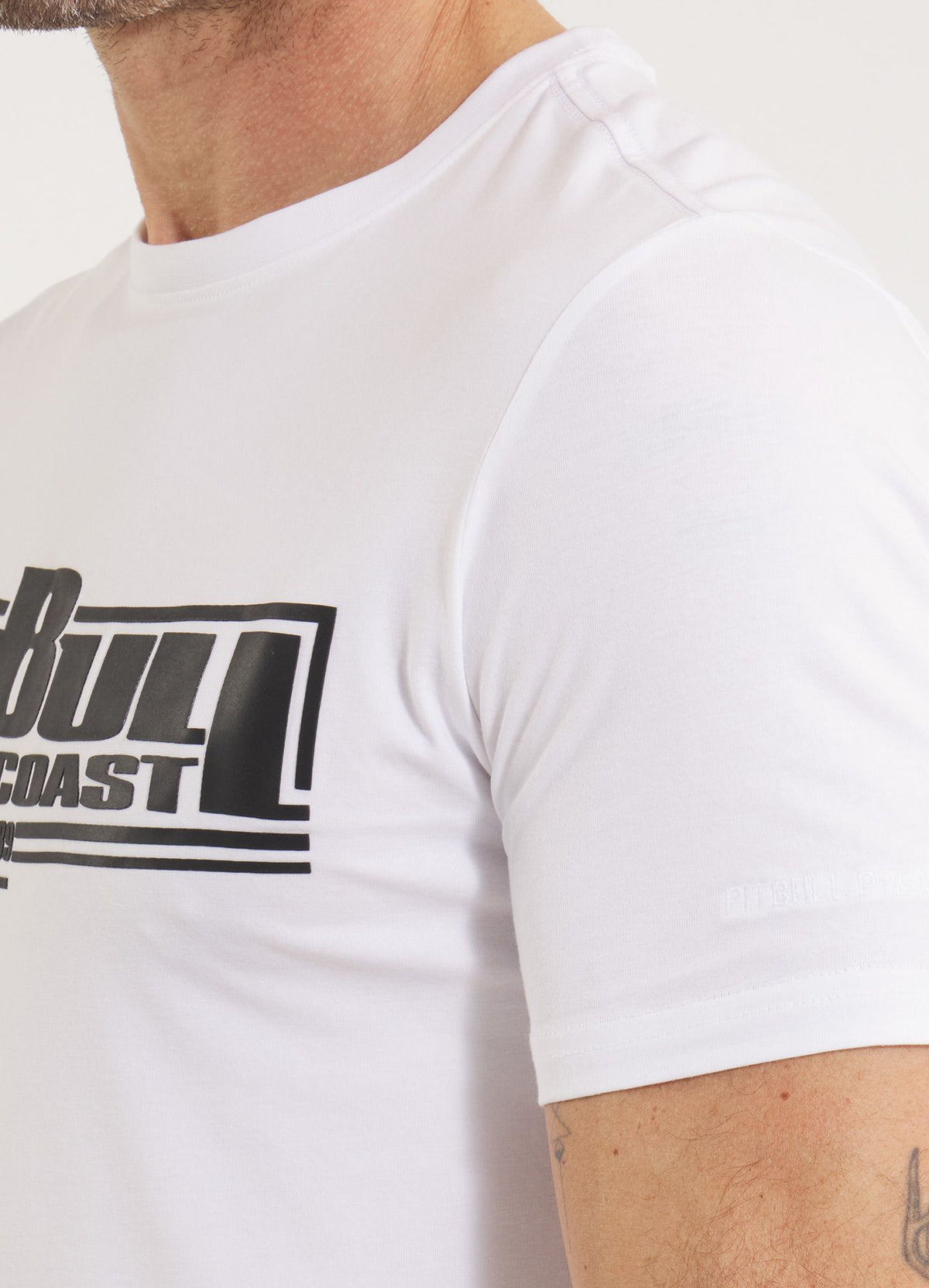 Muška majica kratkih rukava Slim Fit Classic Boxing - bijela