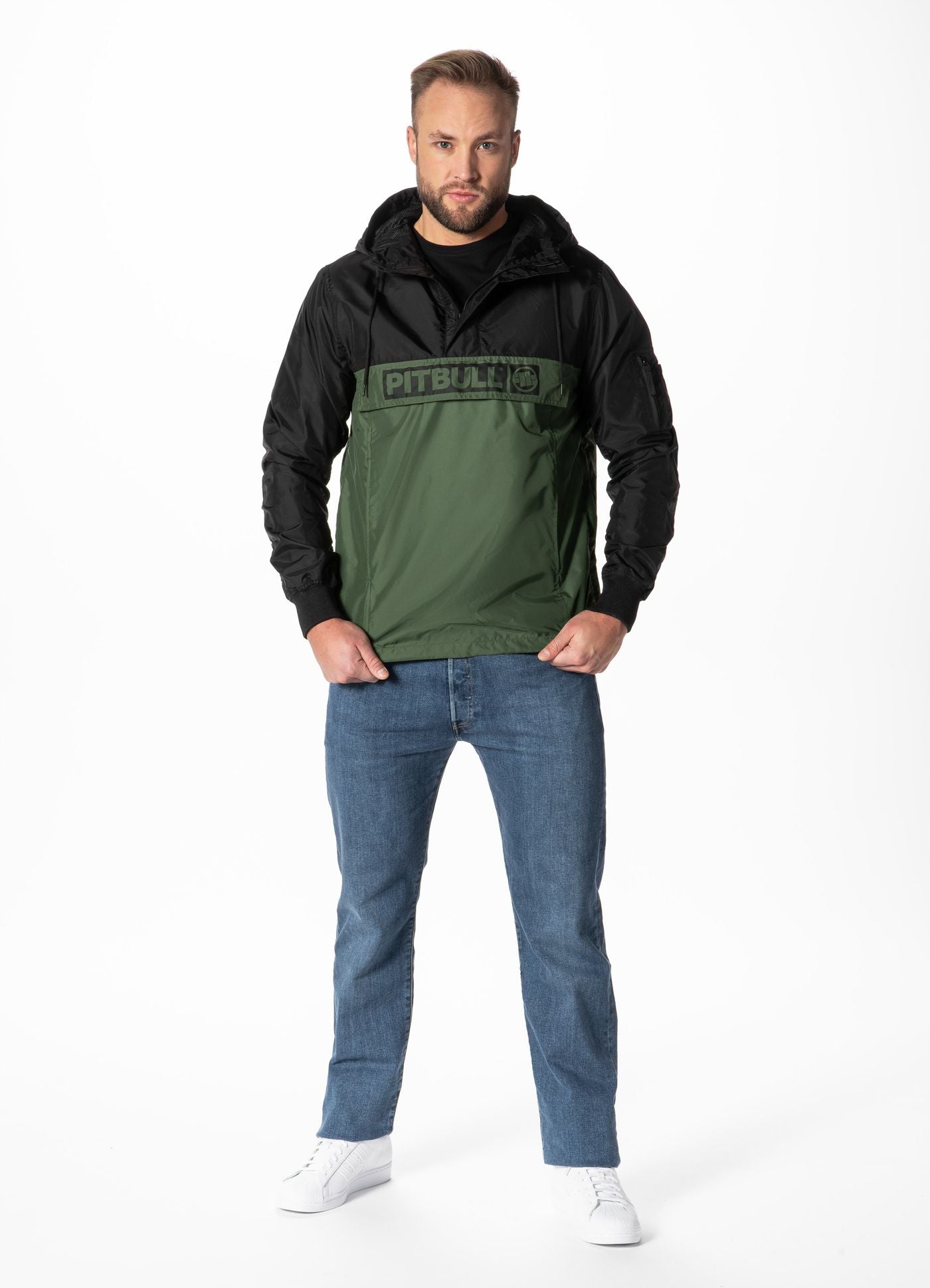 驚きの価格 Kangaroo hooded Pitbull.eu - Loring Two-Color jacket ジャケット・アウター