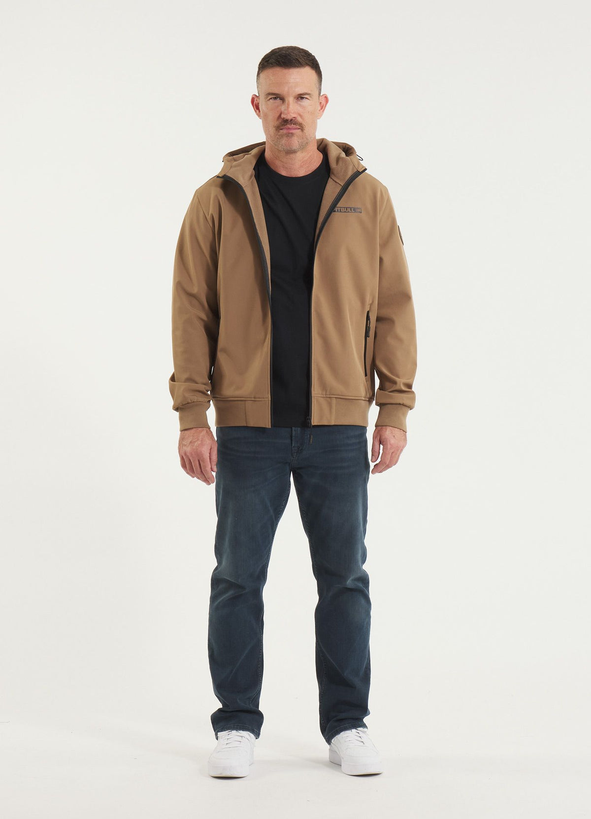 Muška Softshell jakna s kapuljačom Midway II - Coyote smeđa