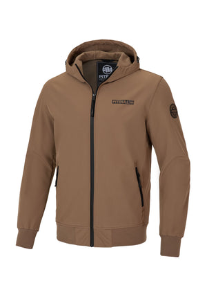 Muška Softshell jakna s kapuljačom Midway II - Coyote smeđa