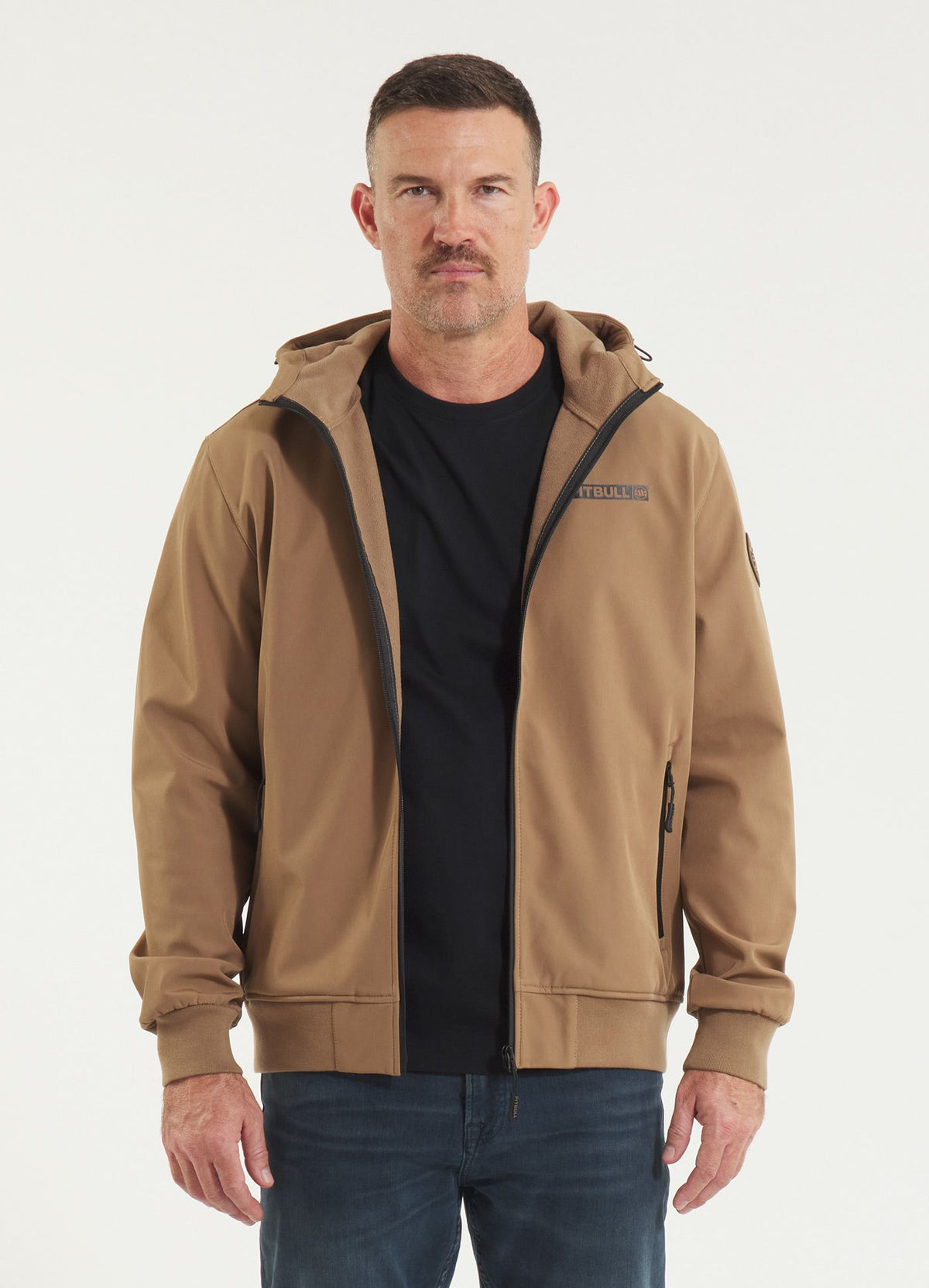 Muška Softshell jakna s kapuljačom Midway II - Coyote smeđa