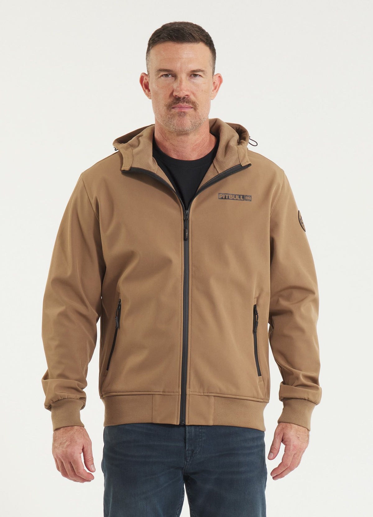 Muška Softshell jakna s kapuljačom Midway II - Coyote smeđa