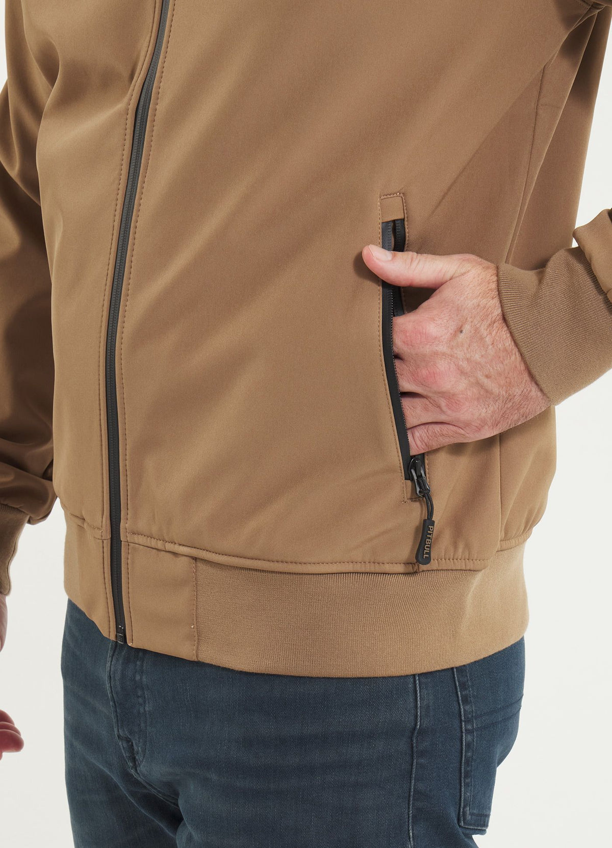 Muška Softshell jakna s kapuljačom Midway II - Coyote smeđa