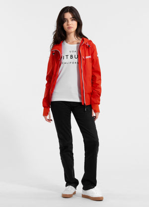 Women's hooded jacket Aaricia Hilltop - Flame red