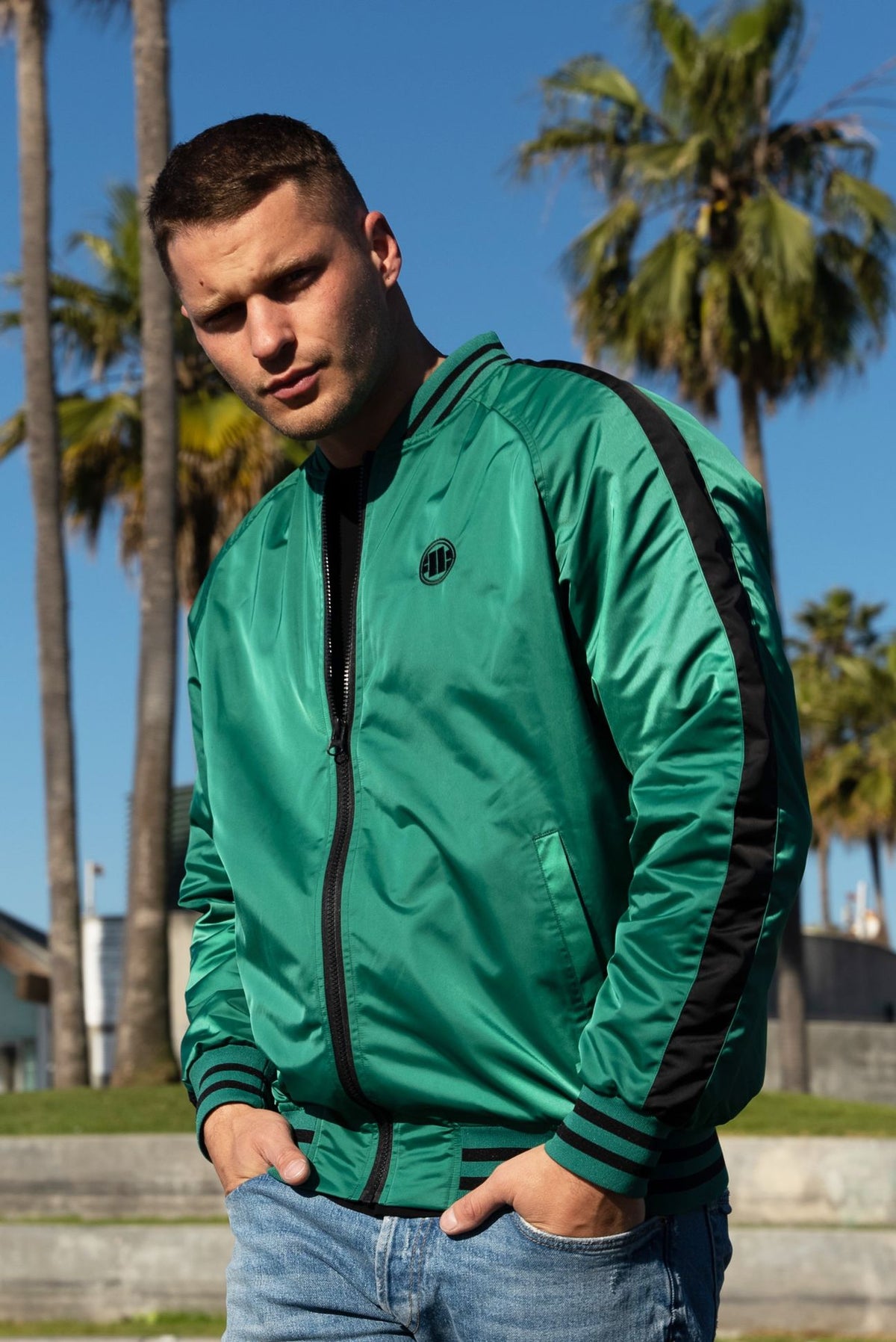 Transitional two-sided jacket Broadway Big Logo